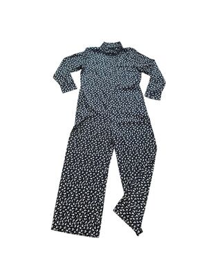 Something Navy Floral Jumpsuit Size S Navy Blue